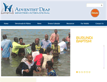 Tablet Screenshot of adventistdeaf.org